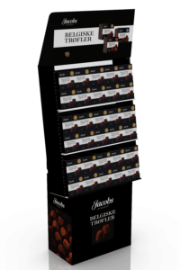 3D-skisse av Jacobs trøfler display